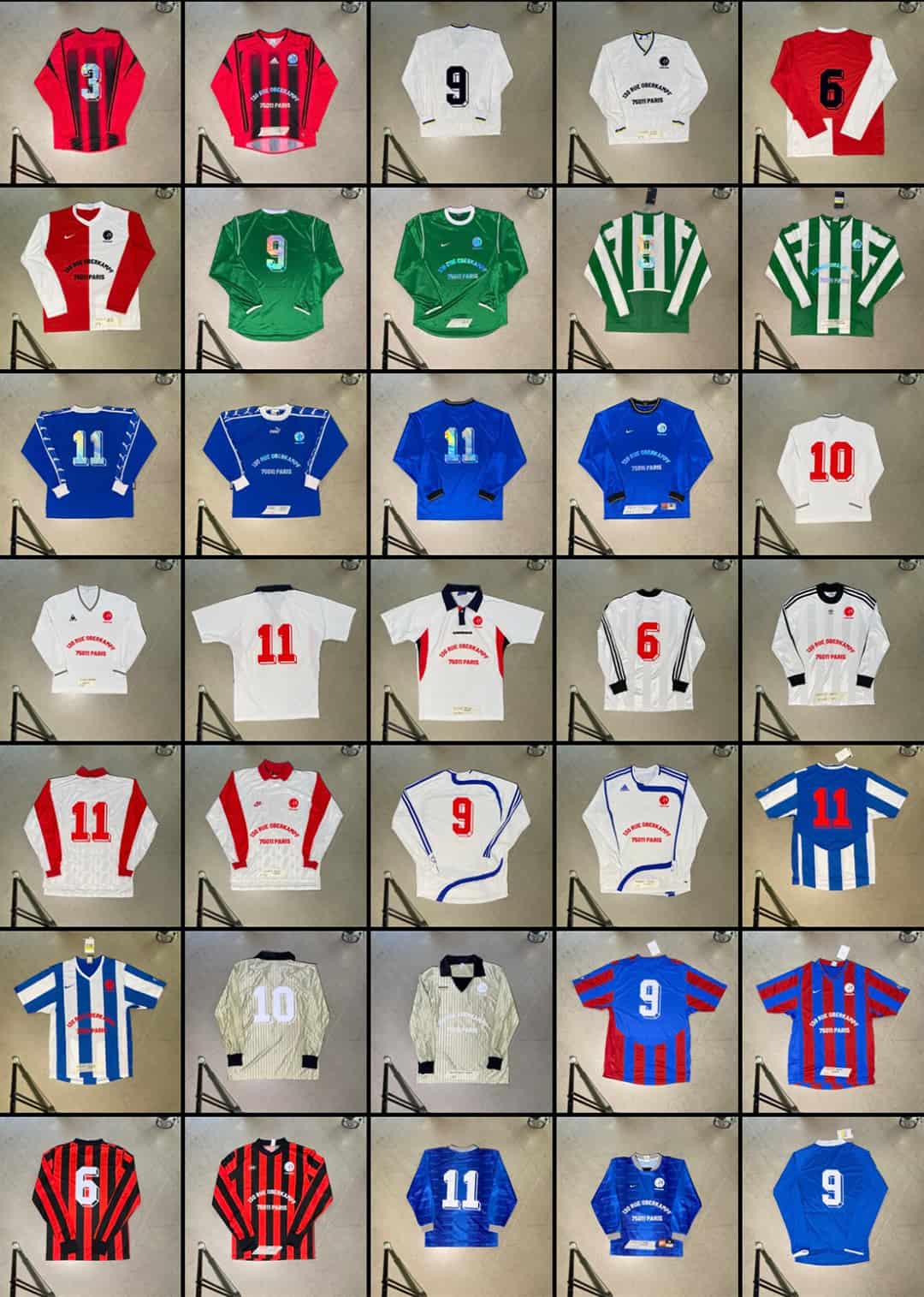 Maillots vintage imprimés — Au Trincamp