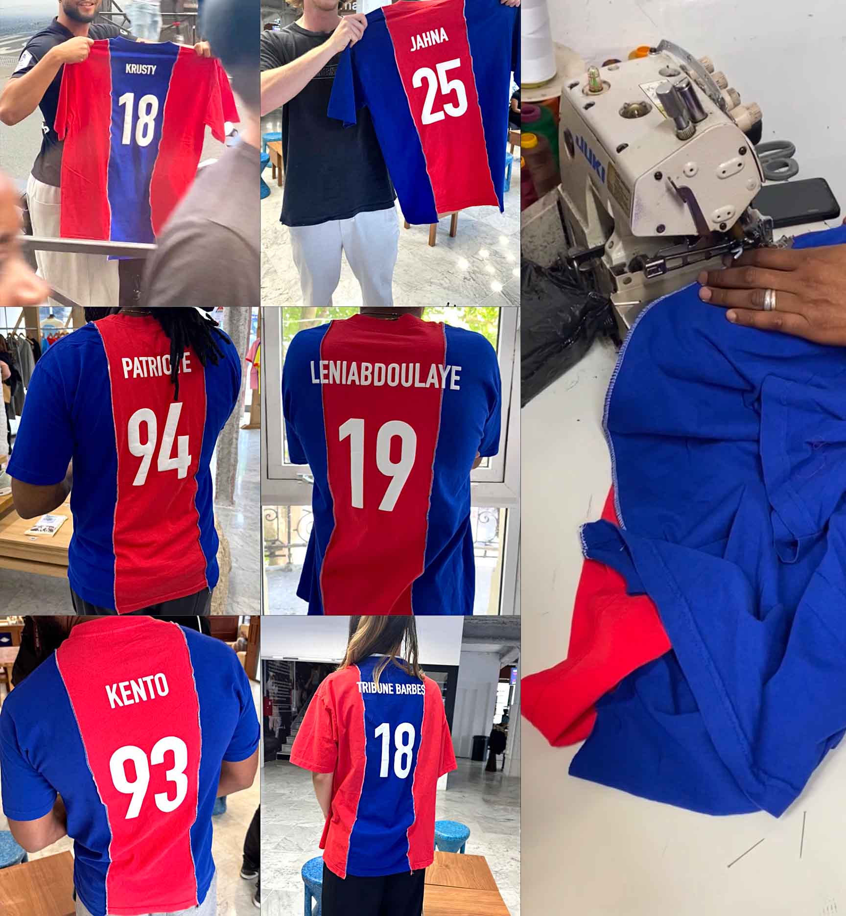 Pop-up Barbès — t-shirt PSG personnalisé